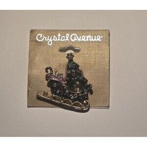 Crystal Avenue Vintage  Christmas Tree Brooch